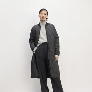 Everlane The ReNew Long Liner in Black